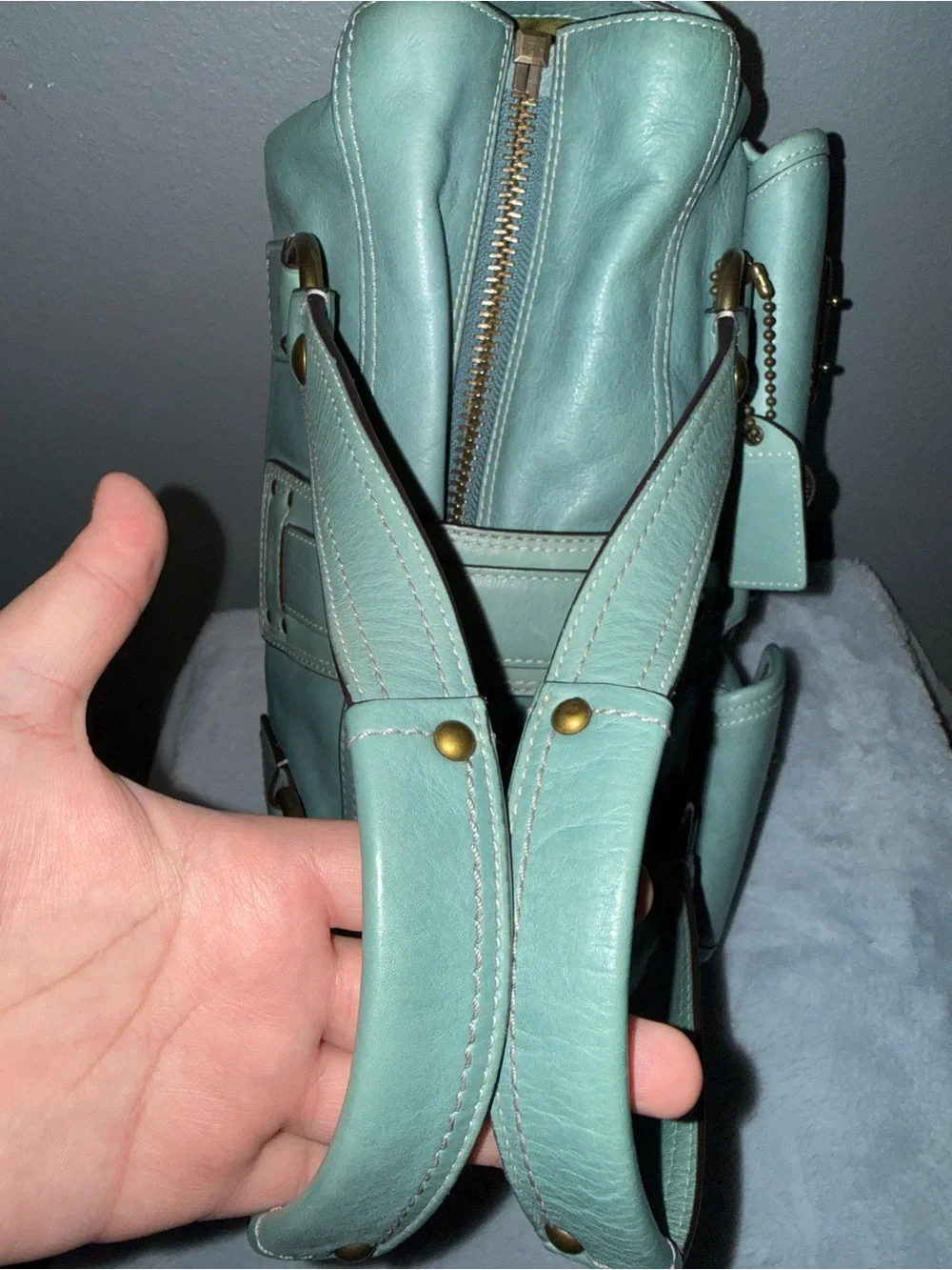 RARE COACH TURQUOISE MANDY